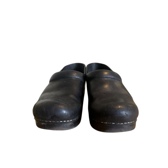 Dansko Black Leather Professional Clogs Size 39 – Comfort Work Shoes - Picture 3 of 9